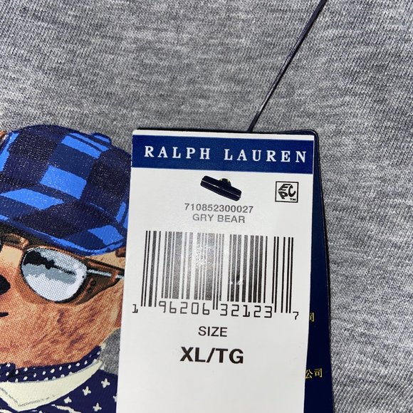 Polo Ralph Lauren Men Teddy Polo Bear Skiing Graphic Crew T-Shirt Size NEW - Picture 5 of 8